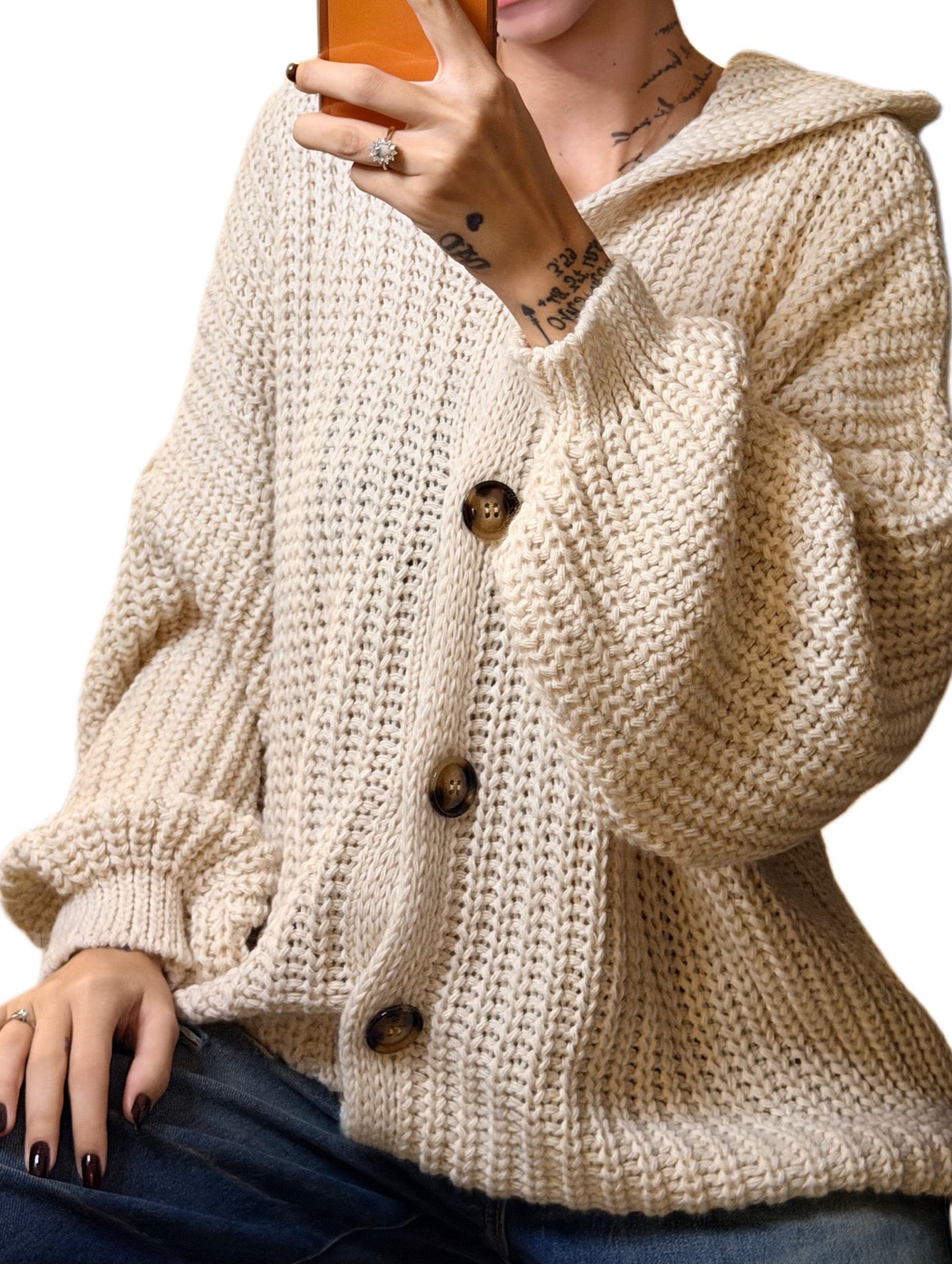 Cardigan cappuccio